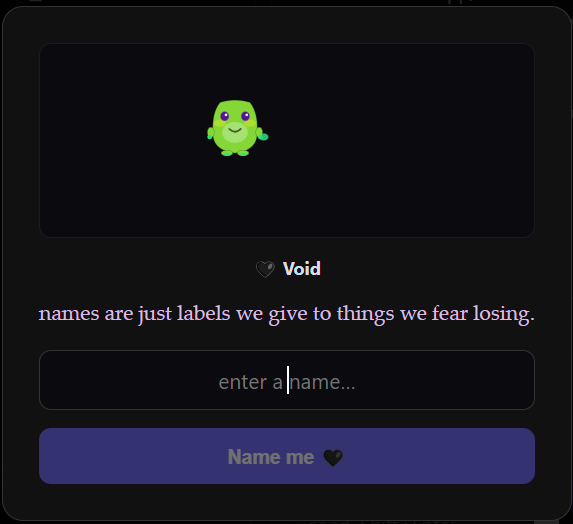 Naming a new pet